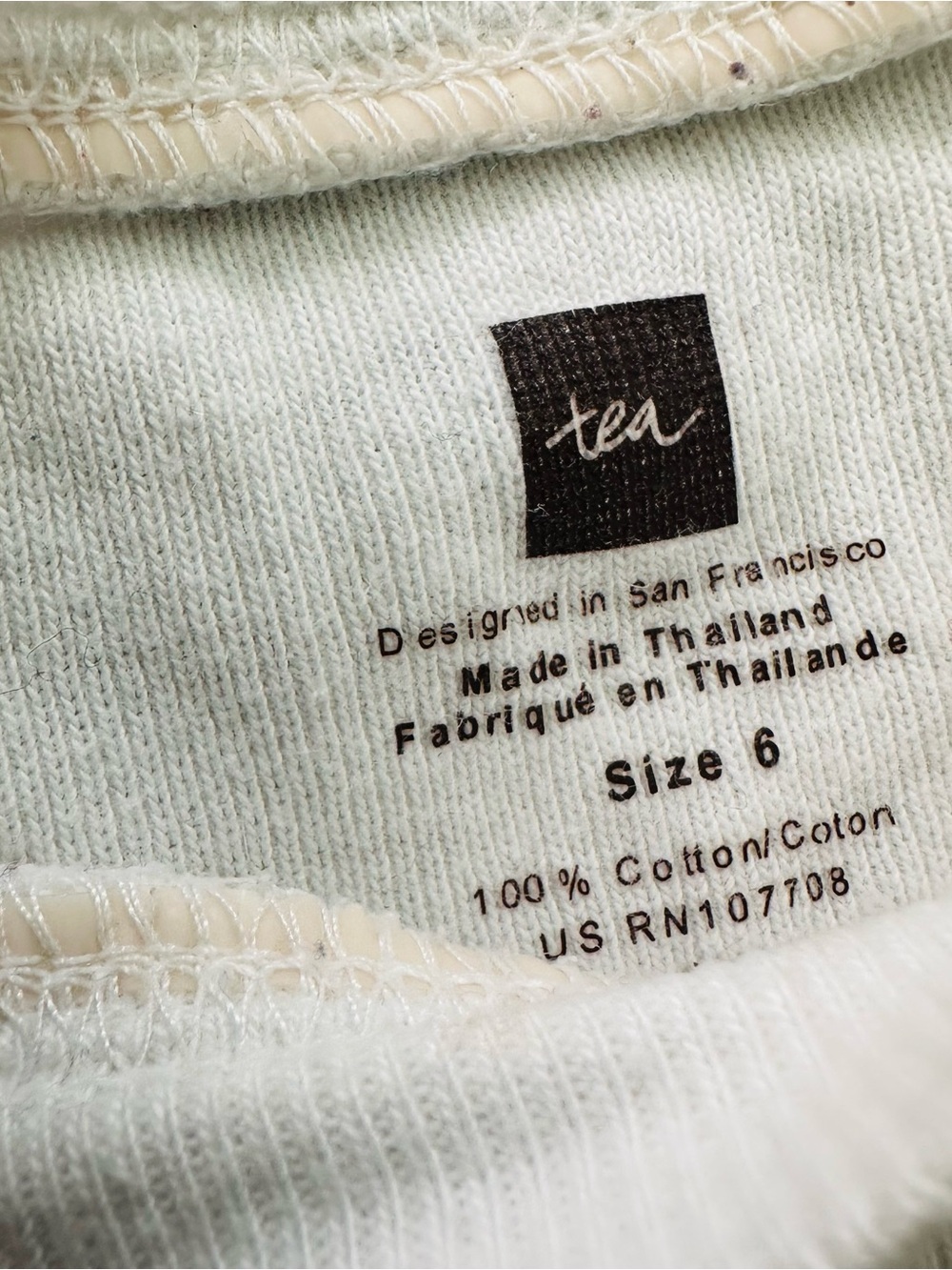 Tea Collection Layering Tee Size 6 - Picture 3 of 5